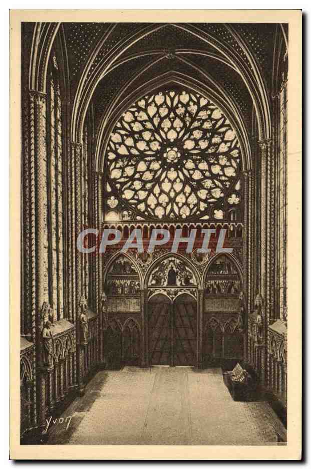 CPA Paris En Flanant Sainte Chapelle Grande Rose
