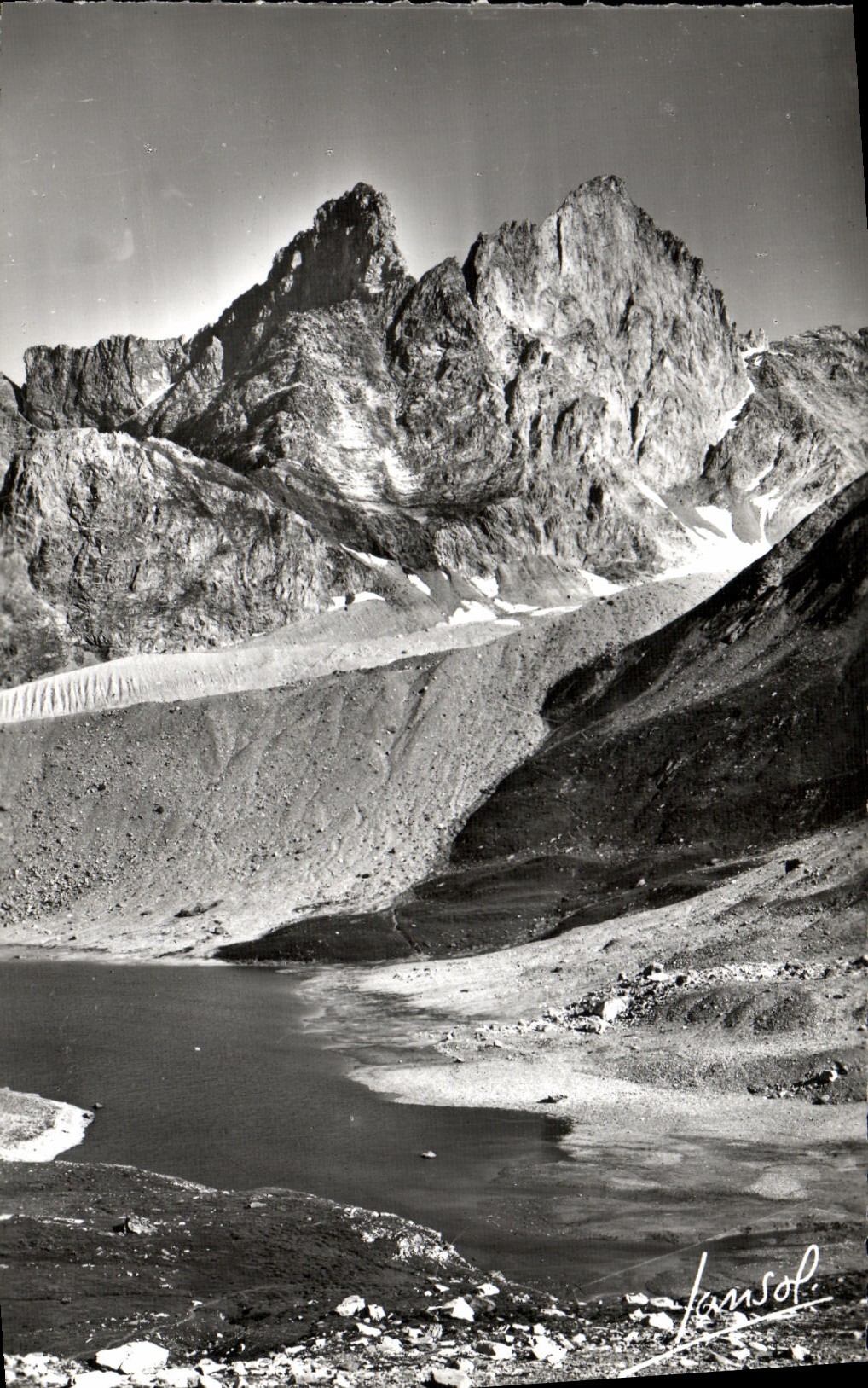 CPM Pralognan La Vanoise Lac Long Pointe et aiguille de la gliere