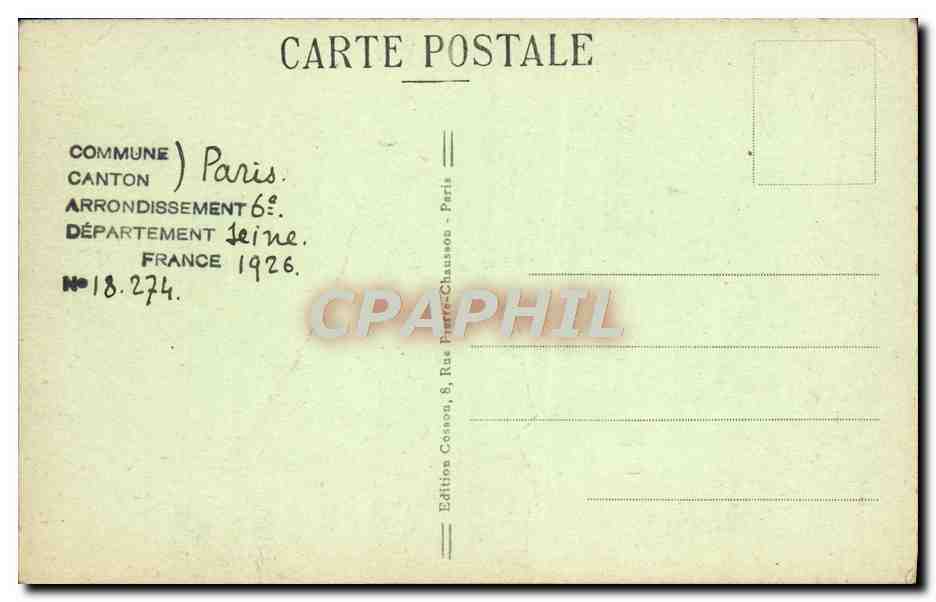CPA Paris Hotel Des Monnaies La Grande Salle Du Musee — Rückseite