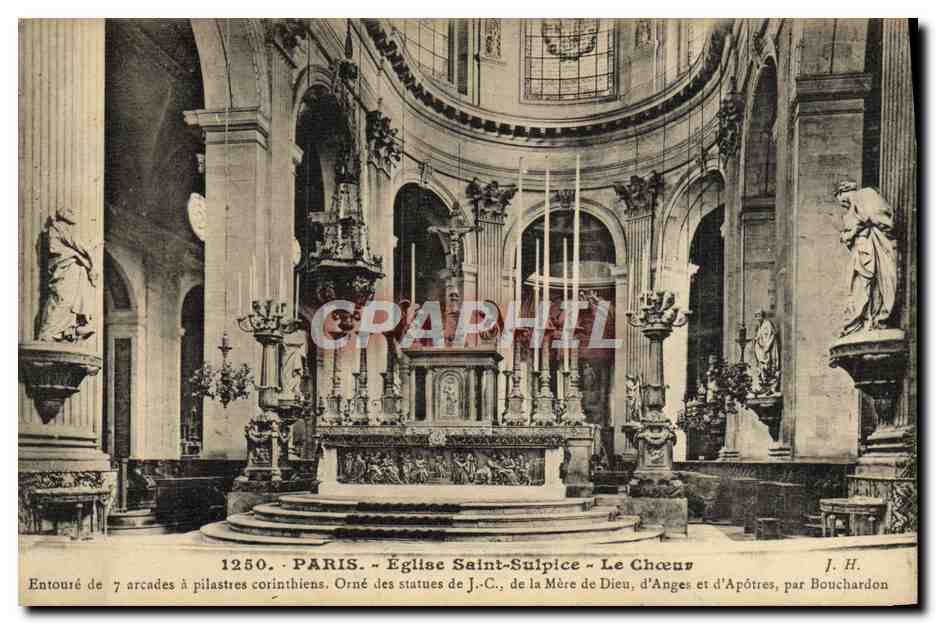 CPA Paris Eglise Saint Sulpice Le Choeur