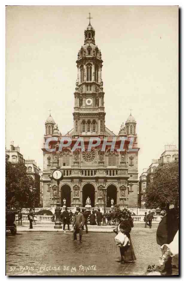 CPA Paris L'Eglise De La Trinite
