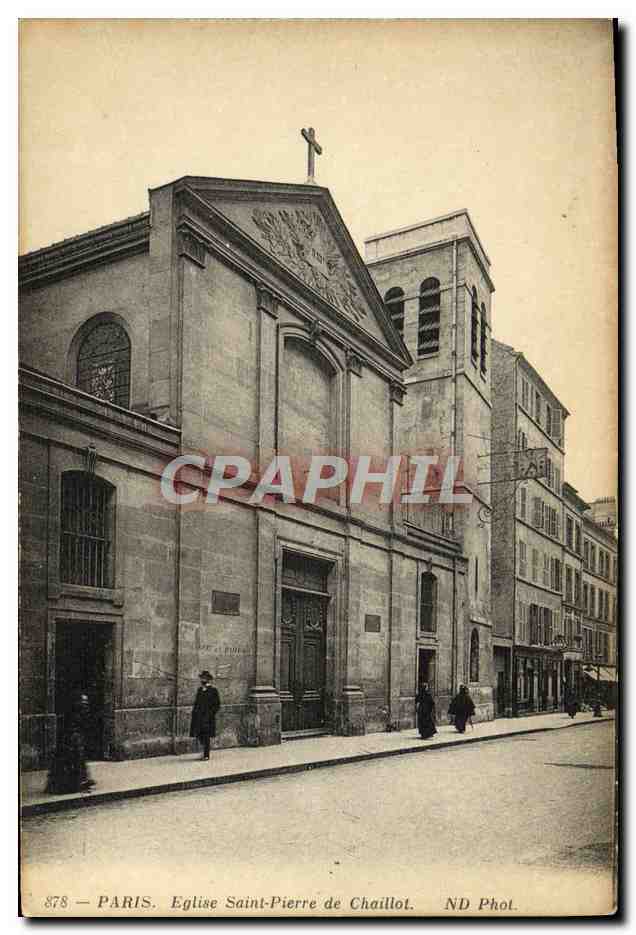 CPA Paris Eglise Saint Pierre De Chaillot