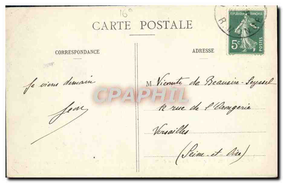 CPA Paris Avenue Du Bois De Boulogne Depart Du President De La Republique aux courses de Longchamp  — Rückseite