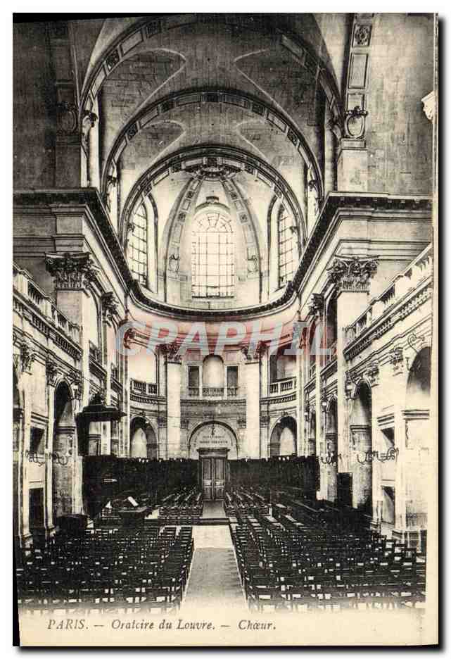 CPA Paris Oratoire Du Louvre Choeur