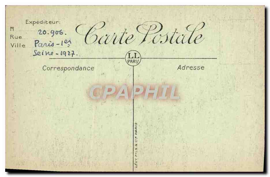 CPA Paris Oratoire Du Louvre Choeur — Rückseite