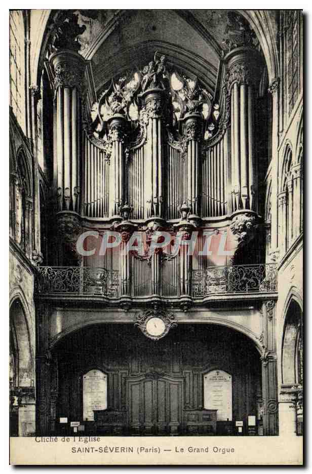 CPA Paris Saint Severin Le Grand Orgue