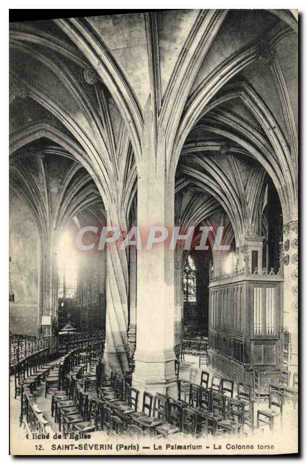 CPA Paris Saint Severin Le Palmarium La Colonne Torse
