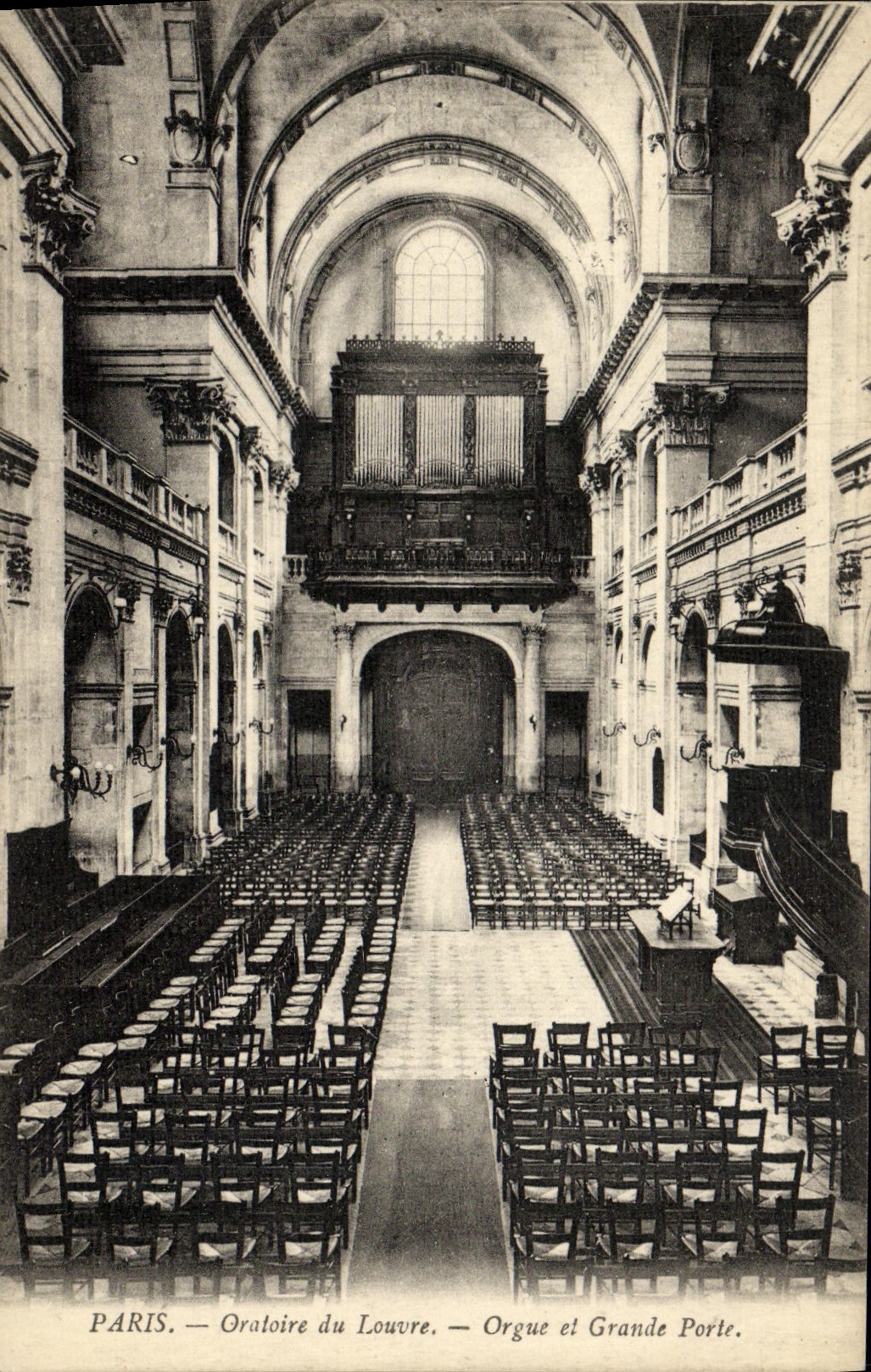 CPA Paris Oratoire Du Louvre Orgue Et Grande Porte