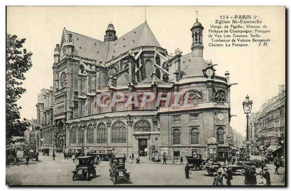 CPA Paris Eglise St Eustache Vierge De Pigalle 