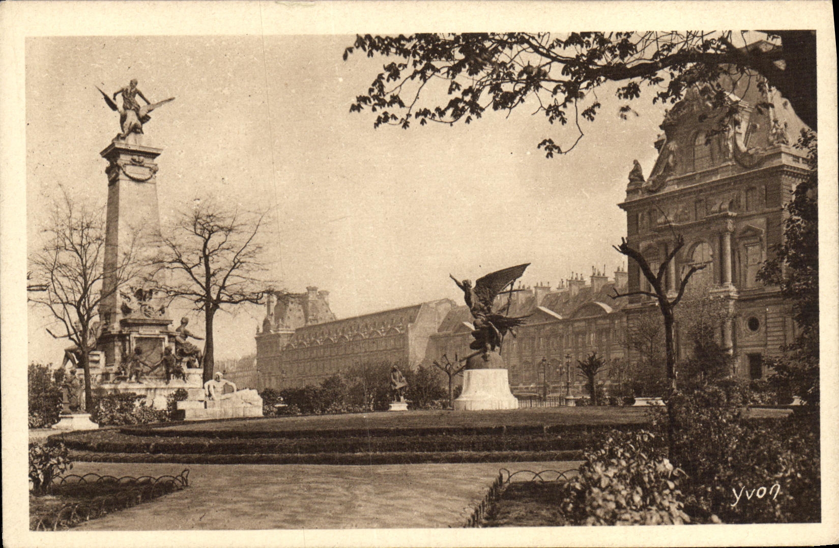 CPA Paris En Flanant Jardin Des Tuileries Aile Droite