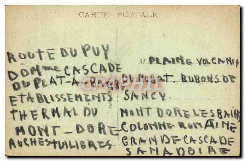 CPA Paris Le Tombeau De Napoleon 1er — Verso
