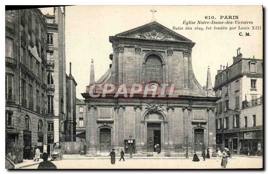 CPA Paris Eglise Notre Dame Des Victoires