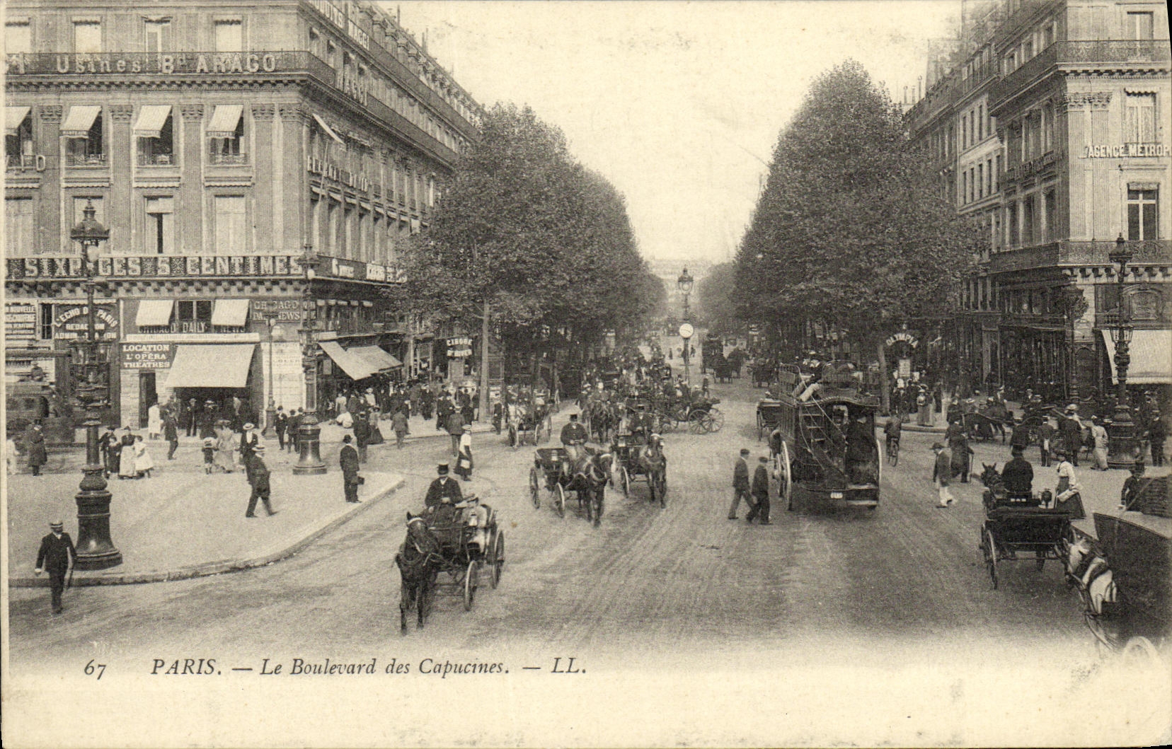 CPA Paris Le Boulevard DEs Capucines
