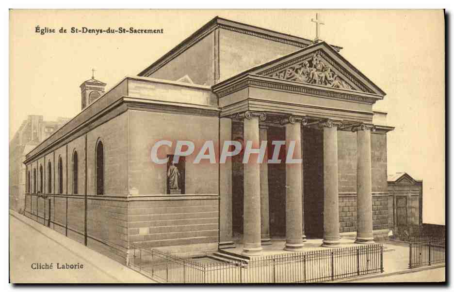 CPA Eglise De St Denys Du St Sacrement Paris 