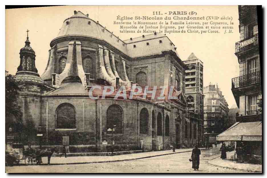 CPA Paris Eglise St Nicolas du Chardonnet 