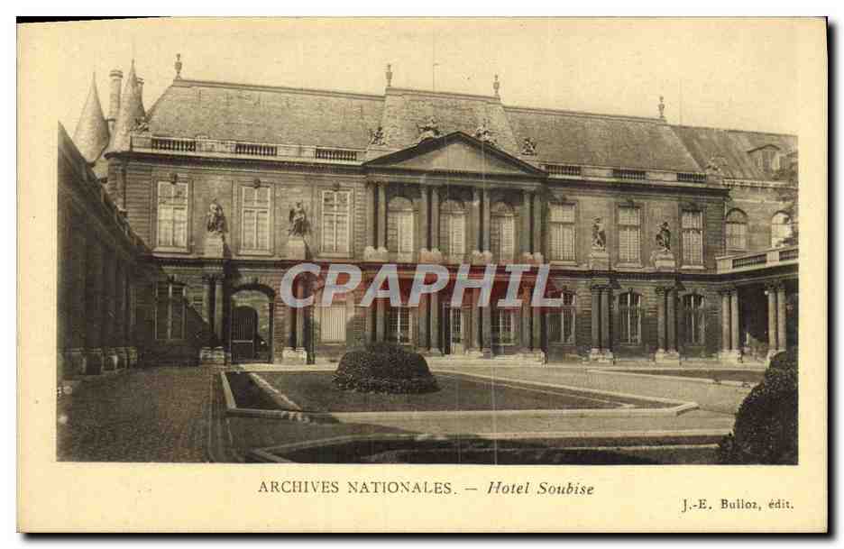 CPA Paris Archives Nationales Hotel Soubise