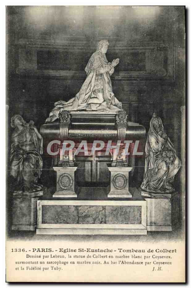 CPA Paris Eglise St Eustache Tombeau de Colbert