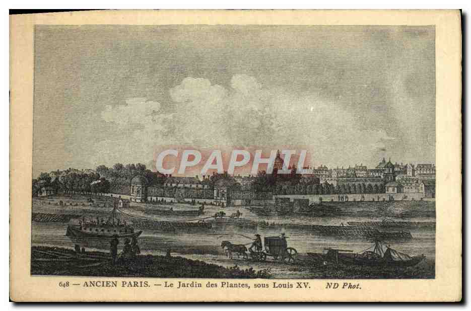 CPA Paris Le Jardin des Plantes Sous Louis XV