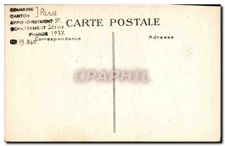 CPA Paris Eglise Saint Julien le Pauvre Iconoclaste  — Verso