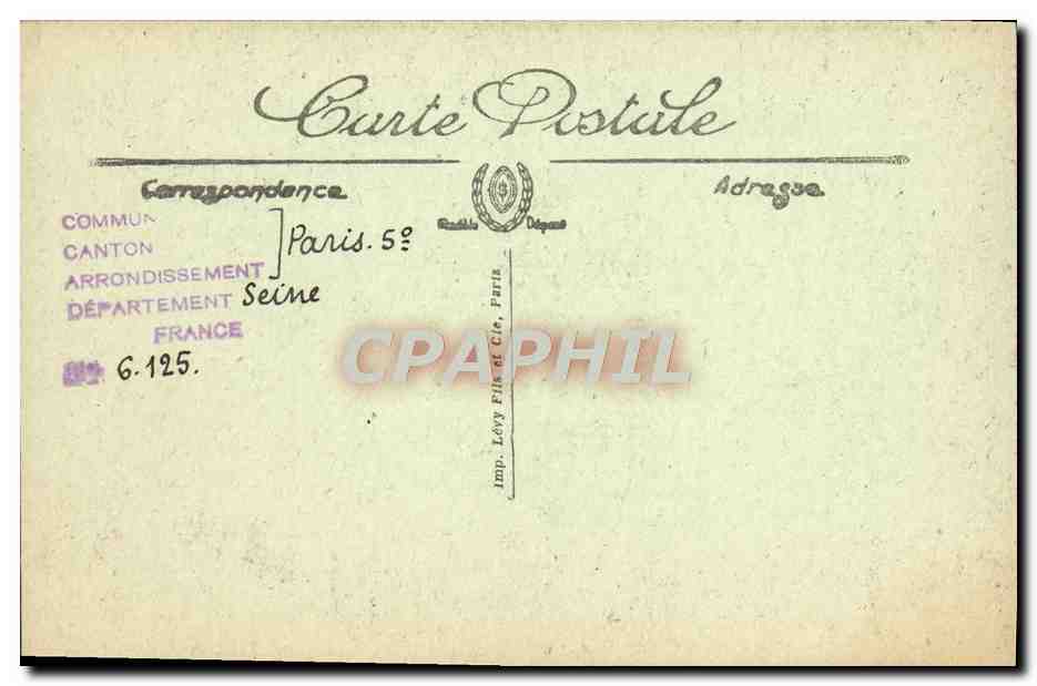 CPA Paris Saint Julien Le Pavre Eglise Lutrin Louis XIV en fer forge — Rückseite