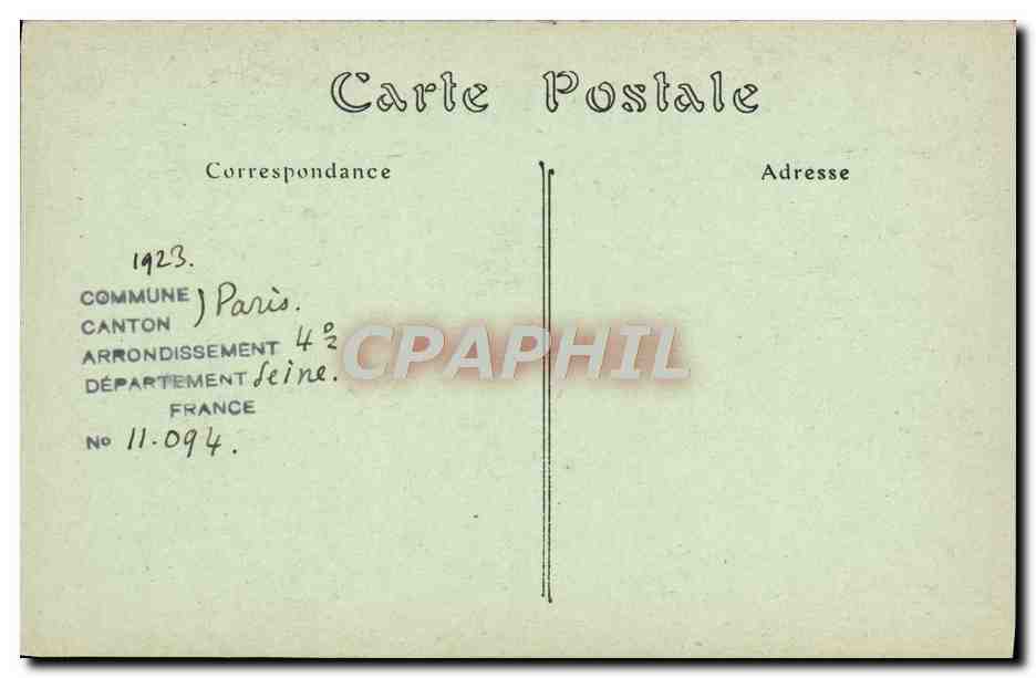 Paris — Notre-Dame — Chimère — IND. HOT. — n° 72-E.B. — Verso