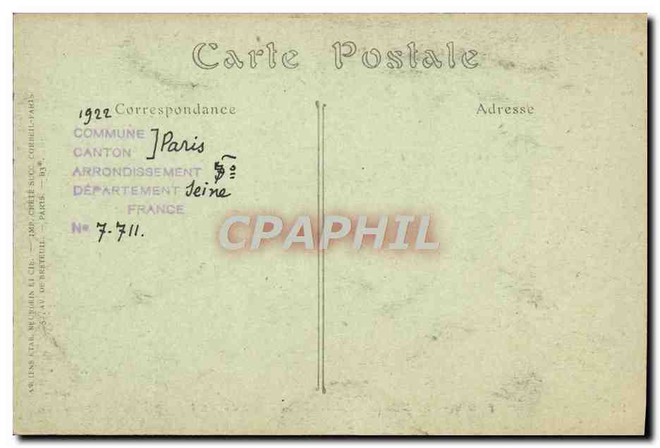 CPA Paris Le Jube de L'Eglise Saint Etienne du Mont — Verso