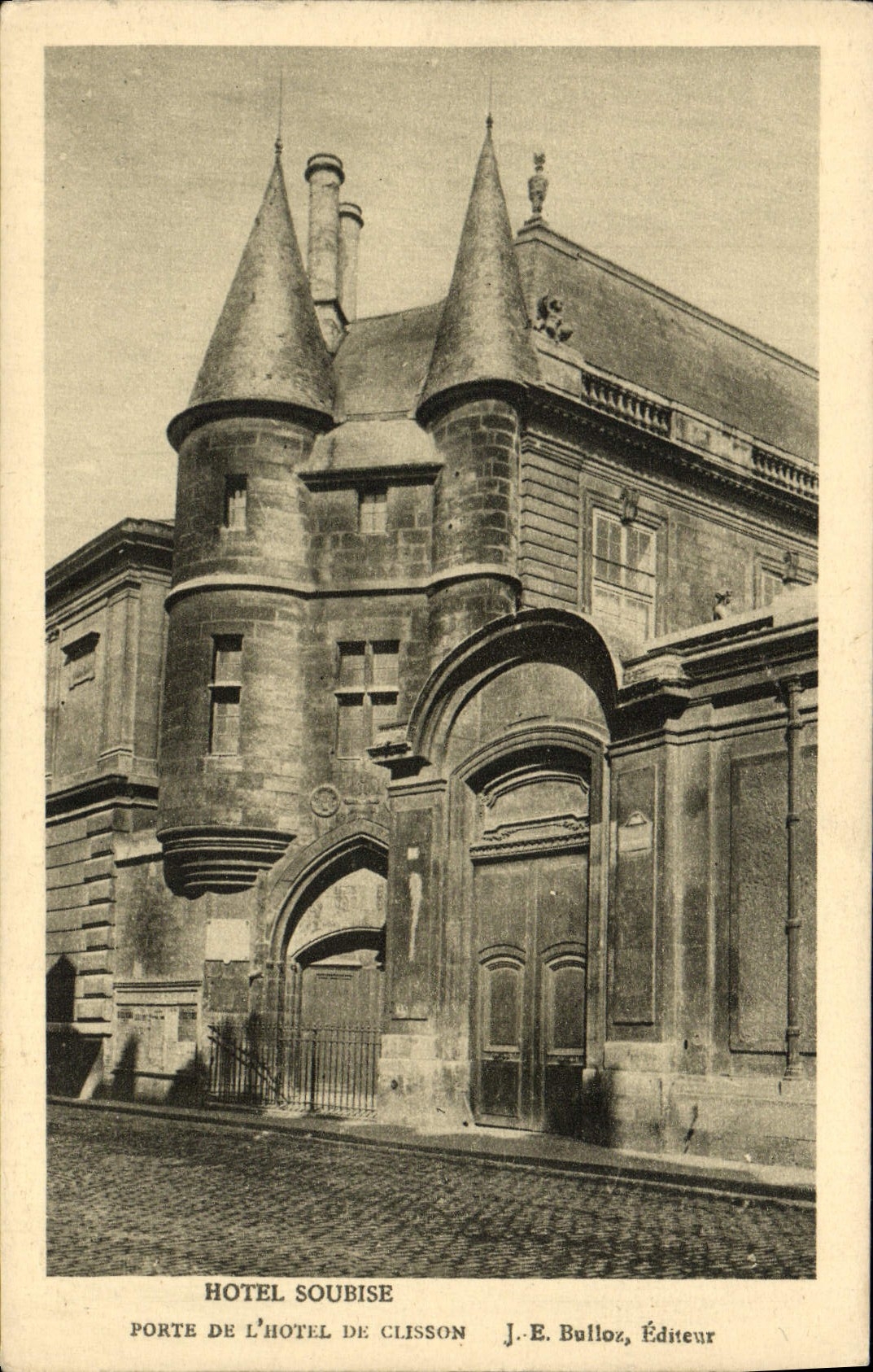 CPA Paris Hotel Soubise Porte de l'hotel de Clisson 
