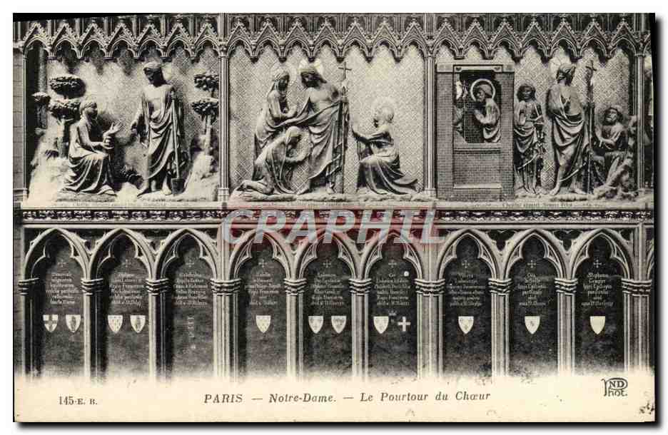 CPA Paris Notre Dame Le Pourtour du Choeur