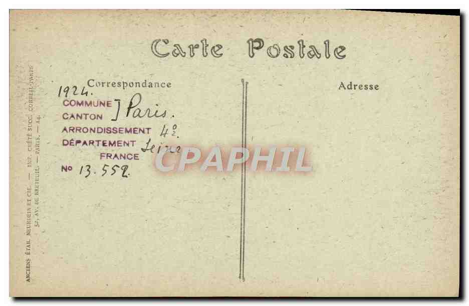 CPA Paris Notre Dame Le Pourtour du Choeur — Verso