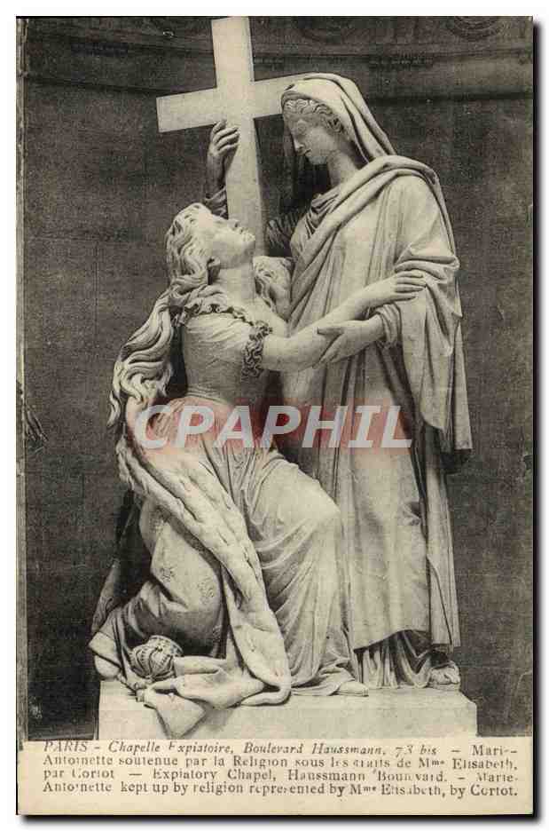 CPA Paris Chapelle expiatoire Boulevard Haussmann Marie Antoinette
