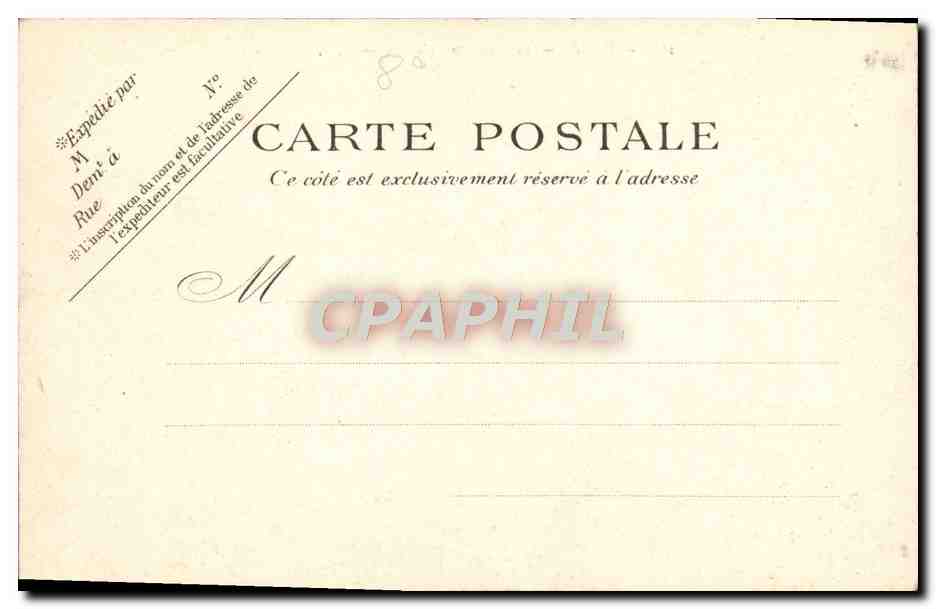 CPA Paris Le Pont De L'Alma Peniche Bateau  — Rückseite