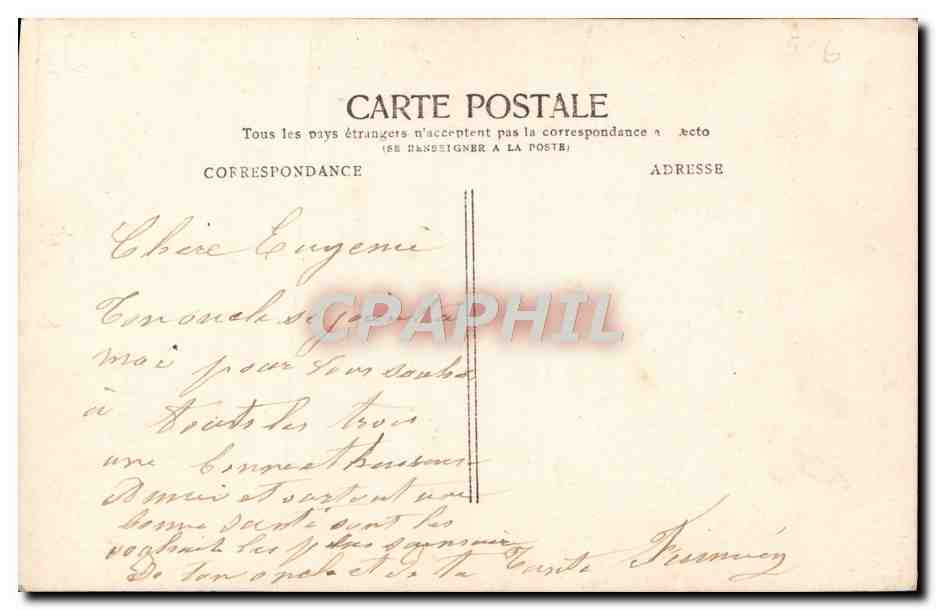CPA Bonne Annee Femme — Rückseite