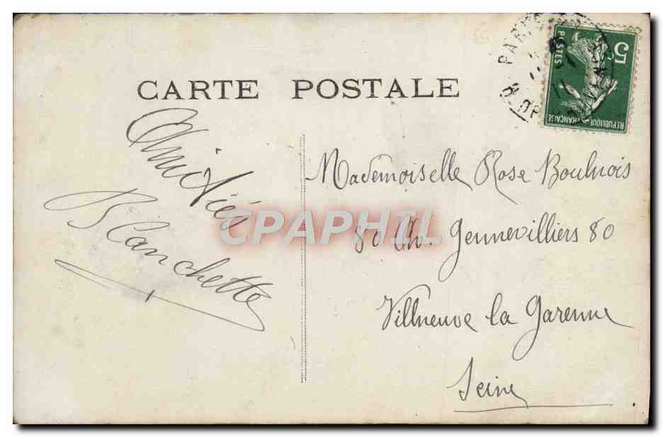 CPA Bonne Annee Enfant Telephone  — Rückseite