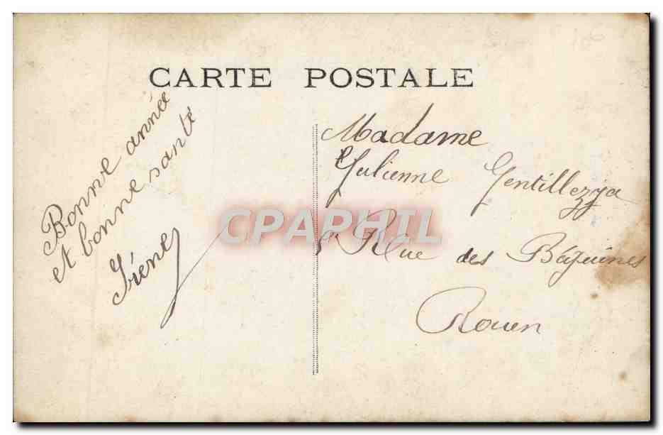 CPA Bonne Annee Enfant — Rückseite