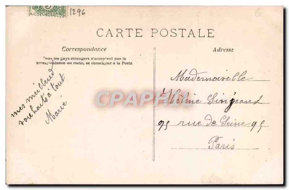 CPA Bonne Annee Enfants — Rückseite