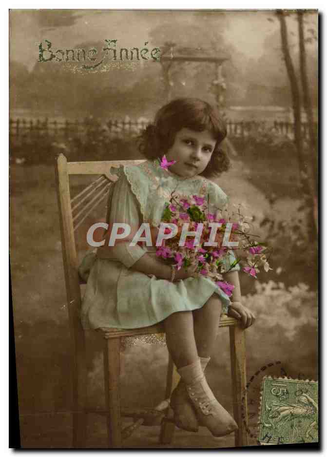CPA Bonne Annee Enfant