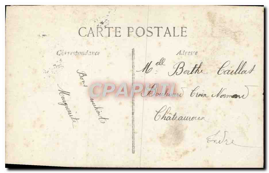 CPA Bonne Annee Femme — Verso