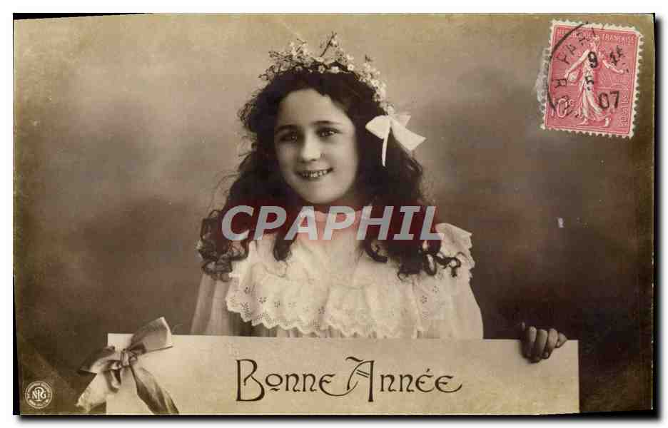 CPA Fantaisie Enfant Bonne Annee