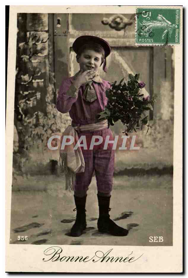 CPA Bonne Annee Enfant