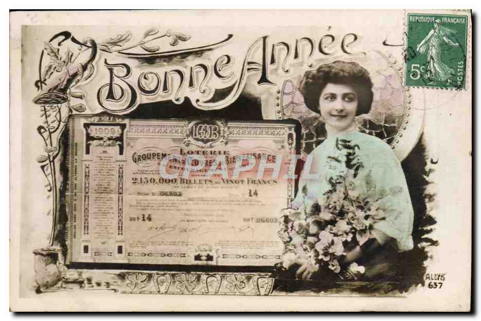 Bonne Année — Loterie Bienfaisance — éditée par Allys 637
