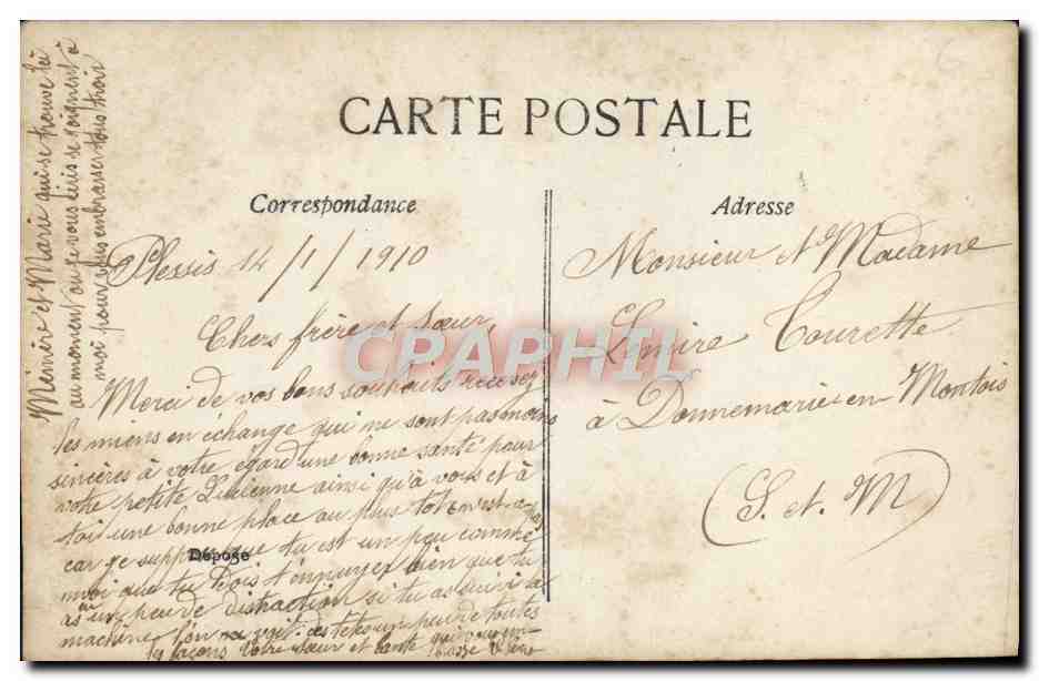CPA Bonne Annee Enfants — Rückseite