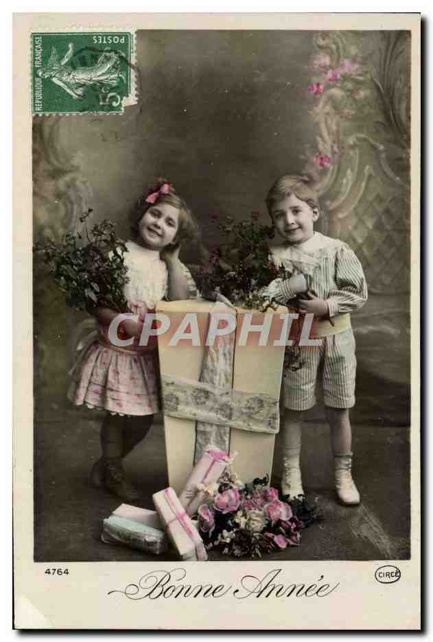 CPA Heureuse Annee Enfants
