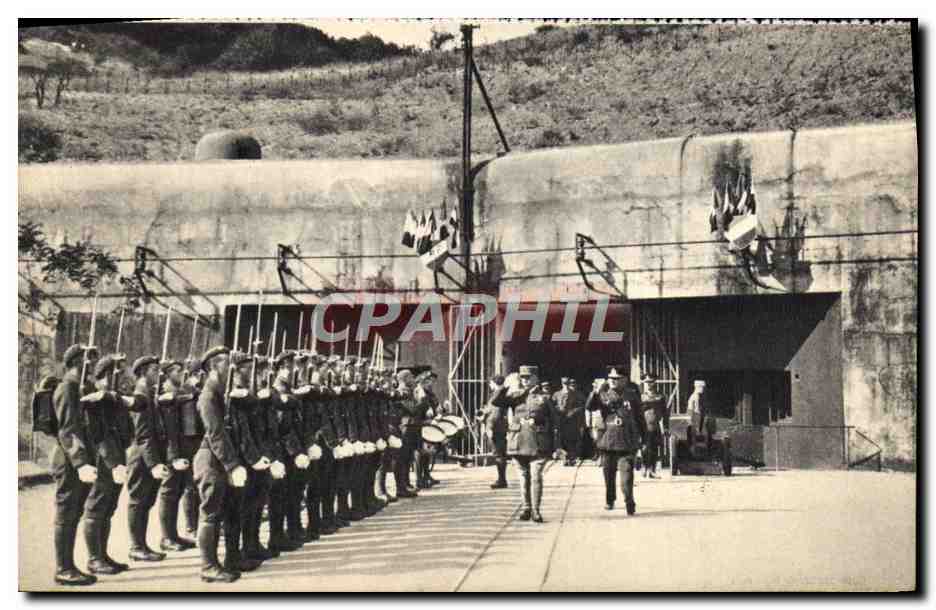 Inspection d'un ouvrage fortifié — Le général Colson, Chef d'Etat-major général — Georges Lang, Paris