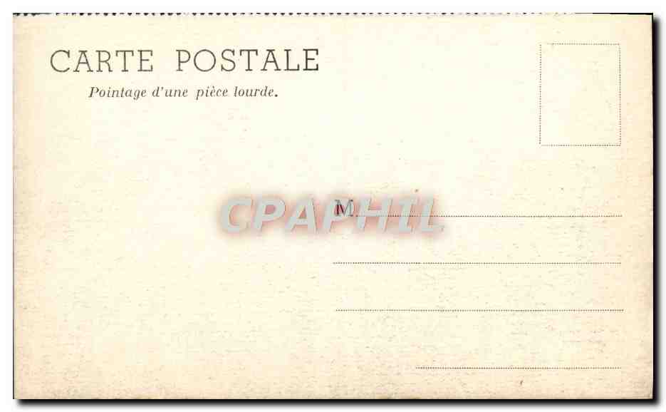 Pointage d'une pièce lourde — Carte postale CPAPHIL — Verso
