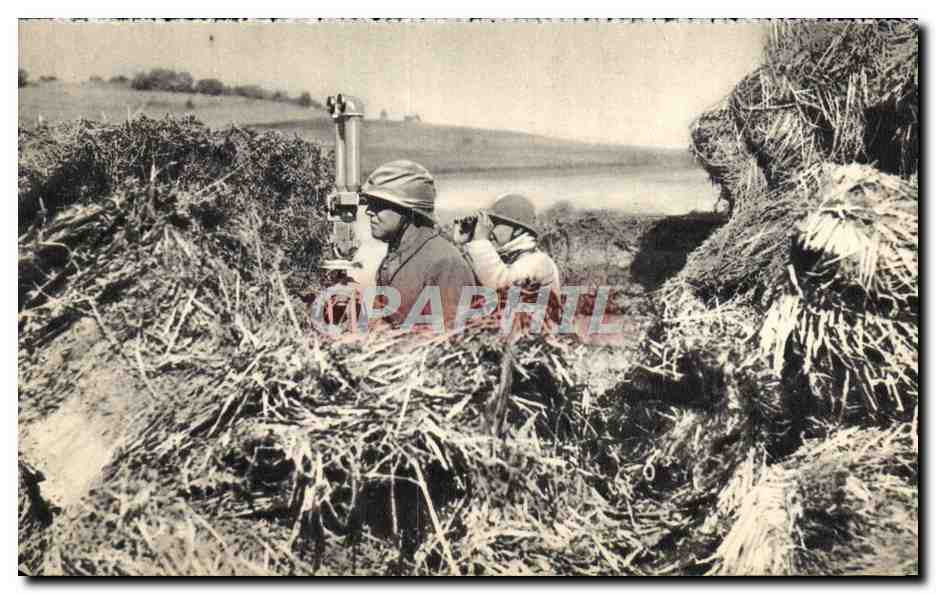 CPM Militaria Aux manoeuvres Observatoire d'infanterie 