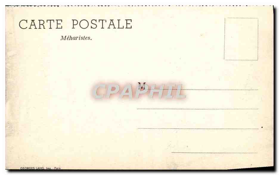 CPM Militaria Meharistes Chameaux  — Rückseite