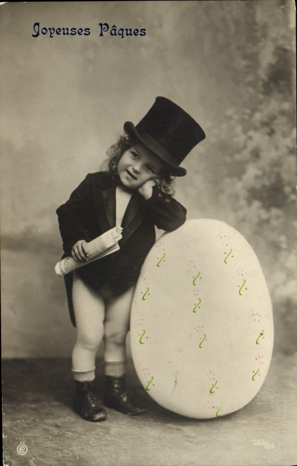 CPA Joyeuses Paques enfant 