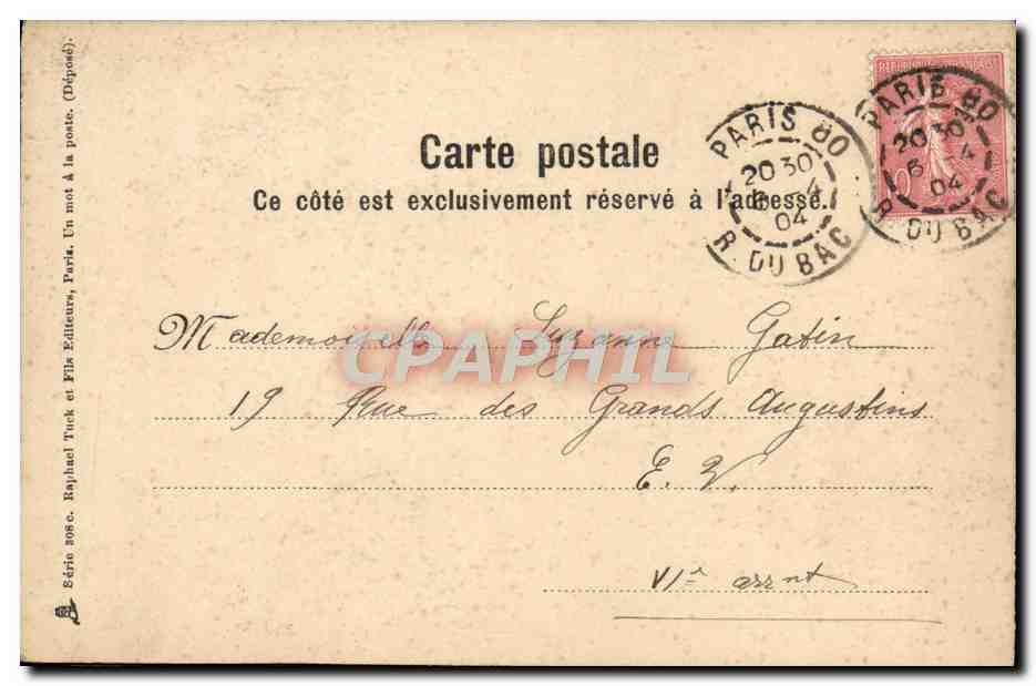 CPA Fantaisie Enfant oeuf — Rückseite
