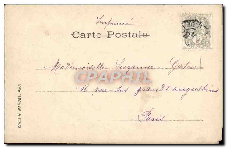 CPA Fantaisie Enfant Oeuf — Verso
