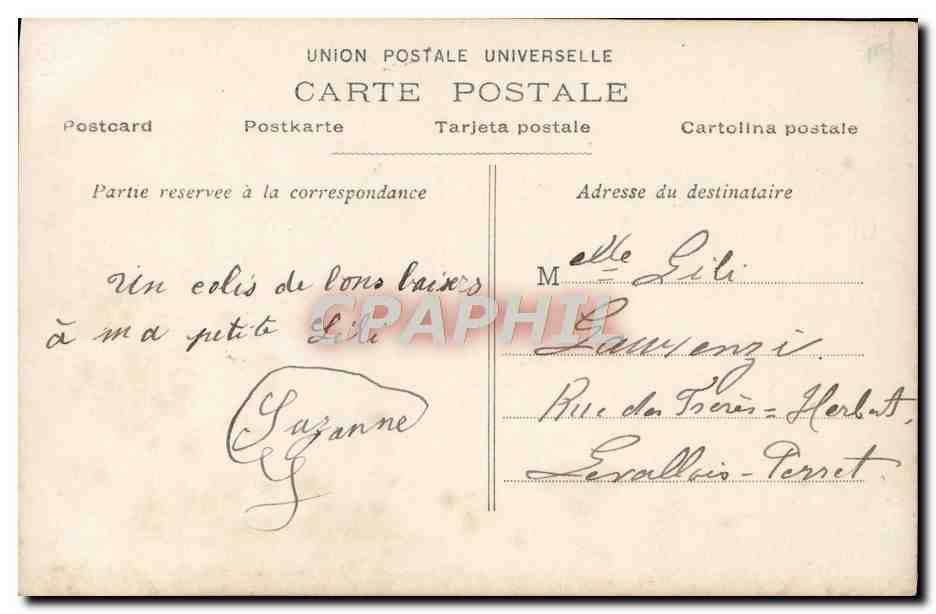 CPA Fantaisie Enfant Paques Moulin  — Rückseite